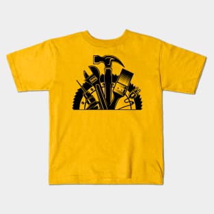 Maintenance Black tools Kids T-Shirt